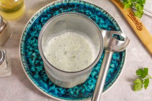 Кефирно-чесночный соус для шаурмы