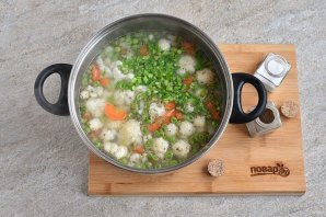 Овощной суп с индейкой