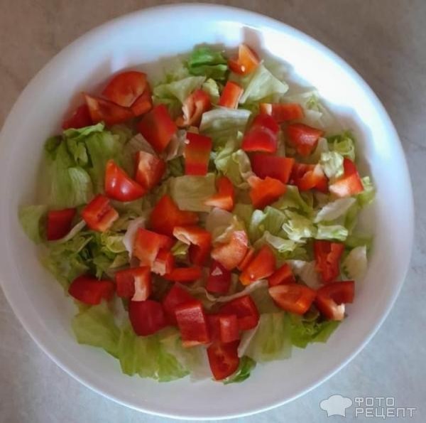 Рецепт: Овощной салат с сыром Фетакса - С болгарским перцем и орегано