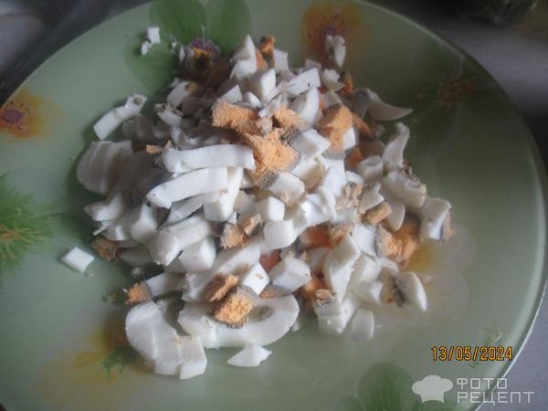 Рецепт: Белковый салат - из продуктов белкового содержания